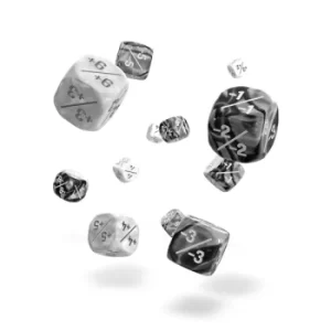 Image of Oakie Doakie Dice D6 Gemidice Positive & Negative (White)