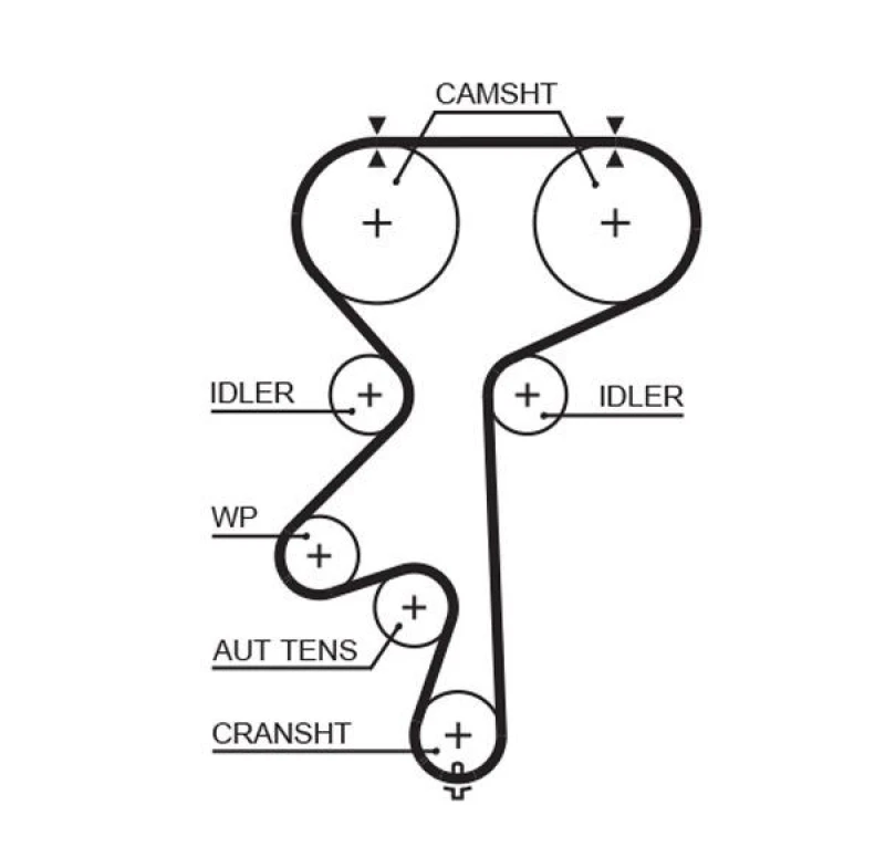 Image of GATES Timing Belt GATES 5542XS
