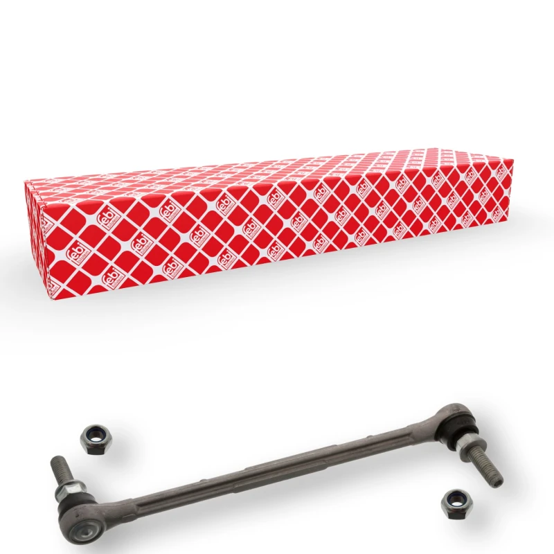 Image of FEBI BILSTEIN 19299 Anti-roll bar link OE Turbo NEW, Front Axle Right Aluminium Link Stabiliser (3229)