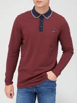 image of Jack & Jones Charmin Long Sleeve Polo - Port Royale