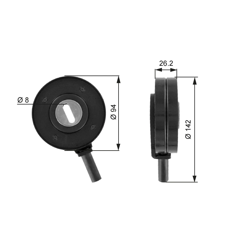 Image of GATES Tensioner pulley GATES T36022