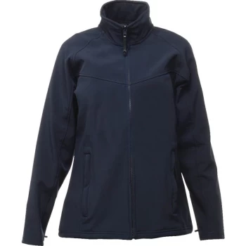 image of TRA642 Uproar Mens Navy Softshell Jacket - XX Large