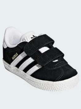 Image of Adidas Originals Gazelle Infant Trainer - Black