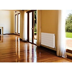 Image of QRL Ligna Double Panel Plus Designer Radiator White 600 x 1200 mm