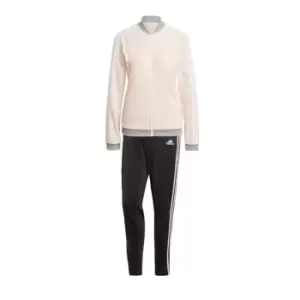 Image of adidas Essentials 3-Stripes Tracksuit Womens - Black / Wonder Quartz / White