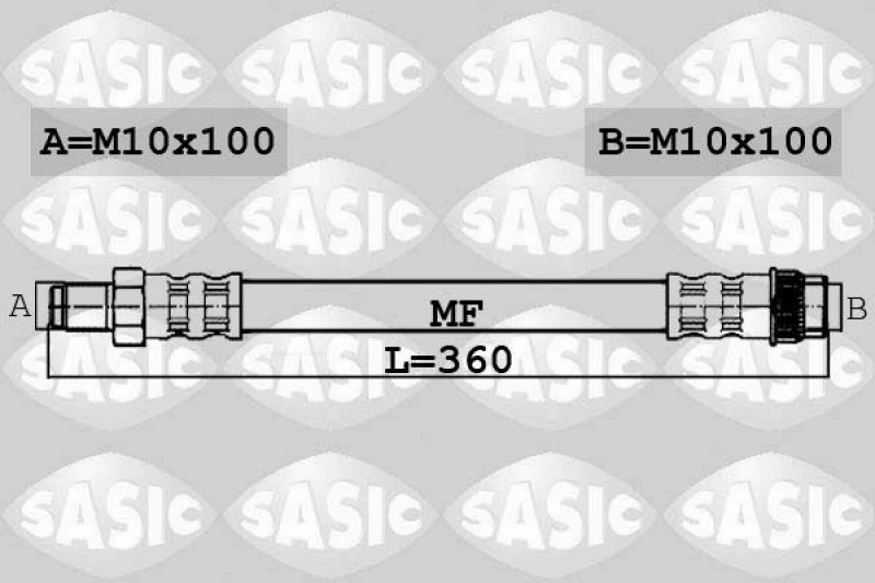 Image of Brake hose SASIC 6604039