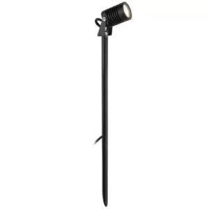 Image of Firstlight Veron Outdoor Integrated LED Long Spike Ground Light Black IP65