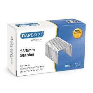 Image of Rapesco 538mm Staples Chisel Point Pack of 5000 0750