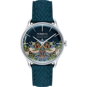 image of August Berg x Morris & Co. Strawberry Thief Watch