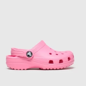 image of Crocs Pink Classic Clog Sandals Toddler