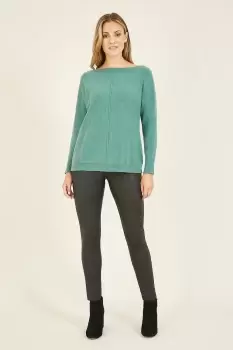 image of Knitted 'Chantelle' Jumper in Green