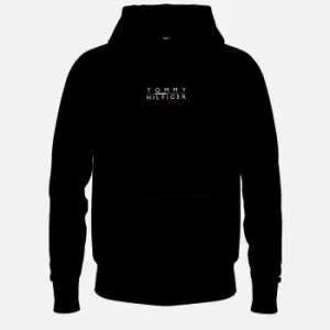 Image of Tommy Hilfiger Mens Square Logo Hoodie - Black - L