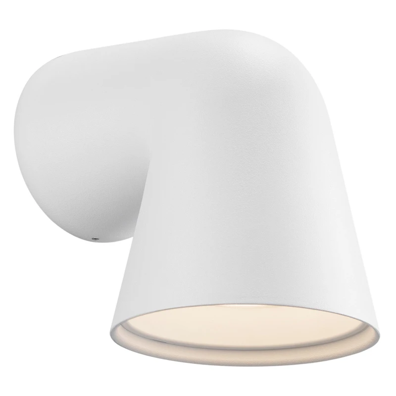 Image of Nordlux Front Outdoor Wall Light White Aluminium Solar GU10 Sensor Weatherproof - Mains Powered, IP44 White Unisex