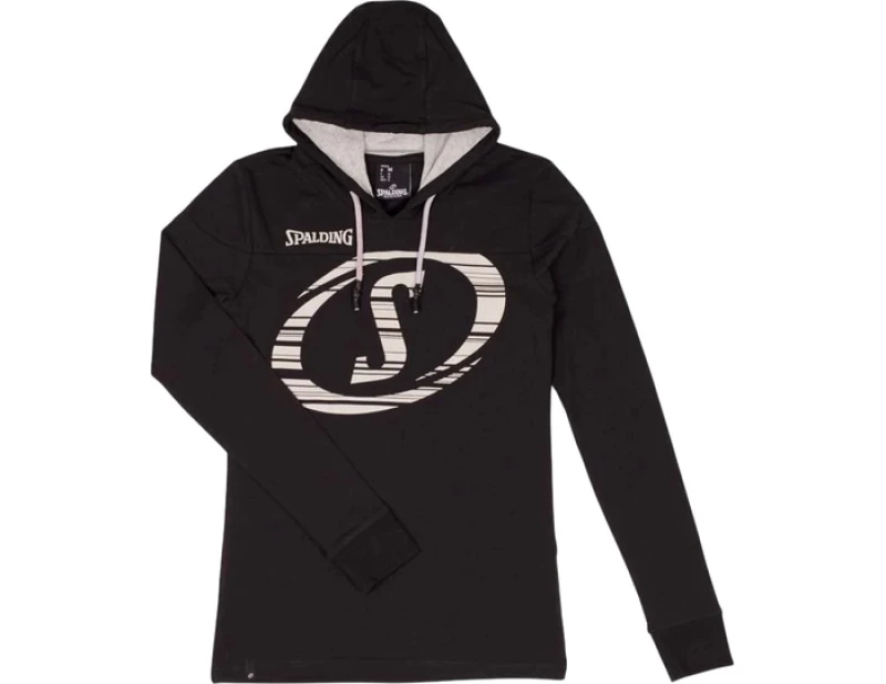 Image of Spalding Fast Hooded Long Sleeve Jersey Women Black S