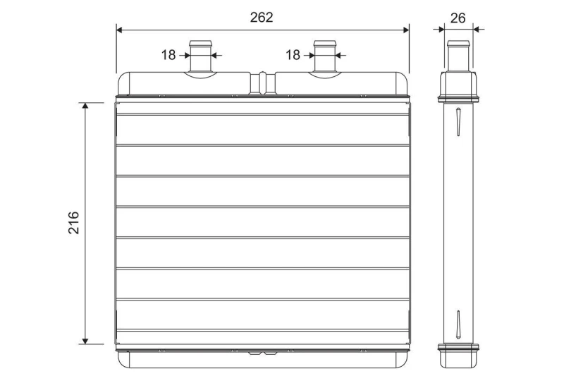 Image of Heater matrix VALEO 811631