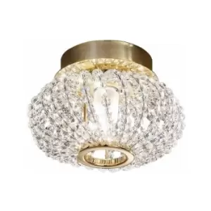 image of Design spotlight in CARLA 24-carat gold crystal 1 bulb