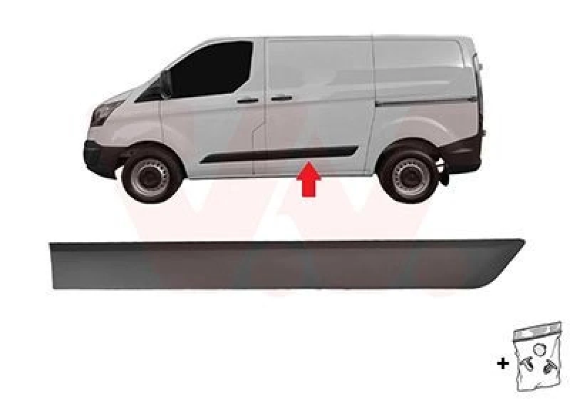 Image of VAN WEZEL Trim / Protective Strip, sidewall VAN WEZEL 1987405