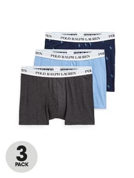 image of Polo Ralph Lauren 3 Pack Mixed Boxer Briefs - Blue Size 2XL, Men