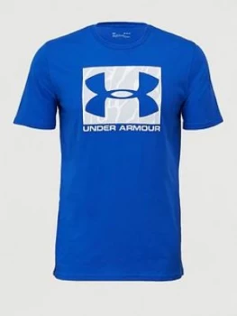 image of Urban Armor Gear Camo Boxed Logo T-Shirt - Blue/Grey