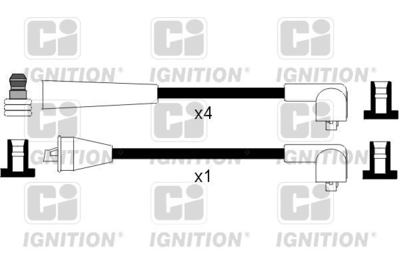 Image of QUINTON HAZELL Ignition lead set QUINTON HAZELL XC502