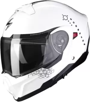 Image of Scorpion EXO 930 Shot Helmet, black-white Size M black-white, Size M