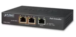 Image of POE-E202 - Network transmitter & receiver - 100 m - 2 Mbps - Cat5,Cat5e - 10,100,1000 Mbps - Full - Half