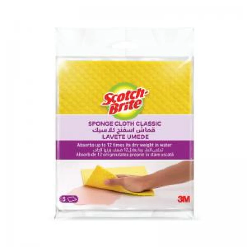 Image of Scotch-Brite Scotch-Brite Sponge Cloth (Pack of 5) 7100248928 7100248928