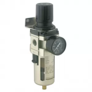 Image of Genuine SEALEY SA206FR Air Filter/Regulator Max Airflow 140cfm
