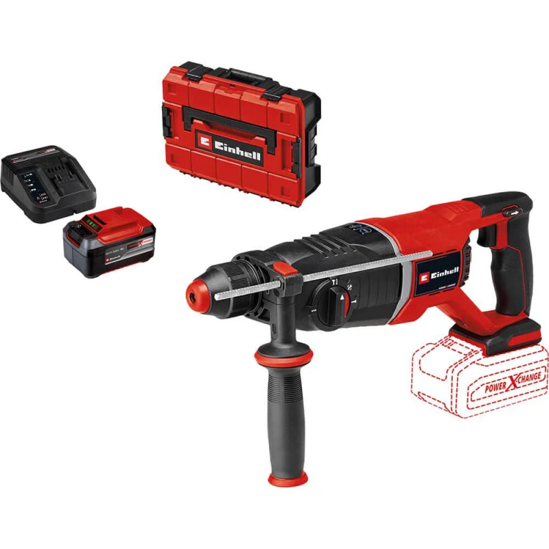 Image of Einhell Professional TP-HD 18/26 D Li BL 18v Cordless Brushless SDS Plus Drill TP-HD 18/26 D Li BL Batteries: 1 x 5.2ah Li-ion