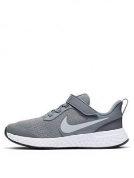 Image of Nike Revolution 5 Childrens Trainer - Grey White