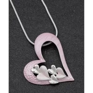 Image of Pastel Tones Blush Heart Necklace
