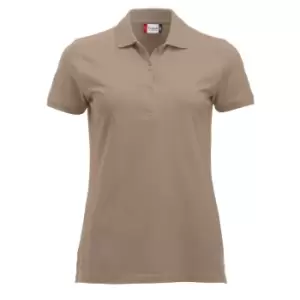 Image of Clique Womens/Ladies Marion Polo Shirt (M) (Caffe Latte)