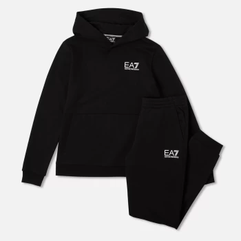 image of EA7 Boys' Train Core ID Tracksuit - Black - 12 Years