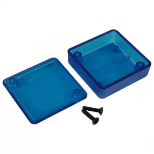 Image of Hammond 1551QTBU Miniature Plastic Enclosure 40 x 40 x 15 Transpar...