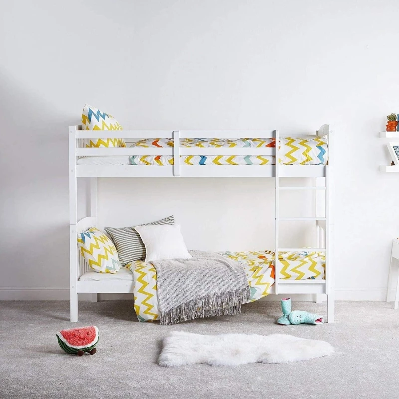 Image of KOSY KOALA Kosy Koala Bunkbed for Kids - Space-Saving, Durable, and Customisable Bunkbed for Kids, (White, 3ft) Wine