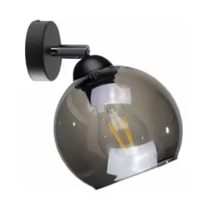 Keter Lighting - Keter Yuno Dome Wall Lamp Black, 15cm, 1x E27