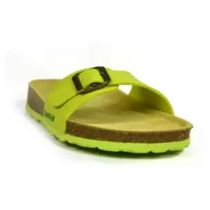 image of Sanosan Womens/Ladies Malaga Sano Sandals (3 UK) (Lime/Brown)