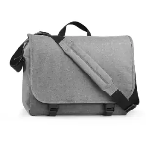Image of Two-tone Digital Messenger Bag (Up To 15.6inch Laptop Compartment) (One Size) (Grey Marl) - Bagbase