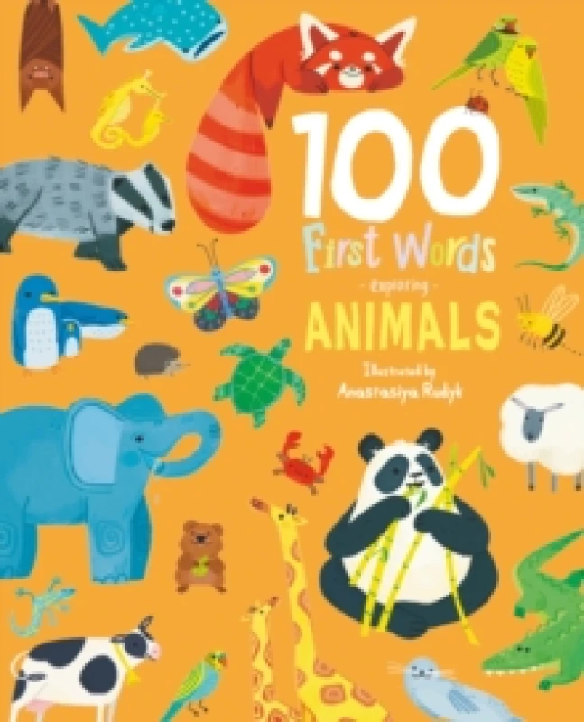 Image of 100 First Words Exploring Animals (Cased) Board book