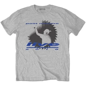 Image of Post Malone - Live Saw Unisex Large T-Shirt - Grey
