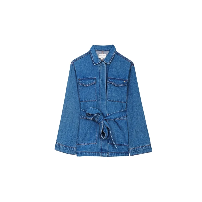 Image of La Petite Etoile Womens denim jacket La Petite Etoile Volcy Gris Female S