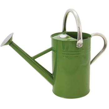 image of K/S34882 Metal Watering Can Tweed Green 4.5 litre - Kent&stowe