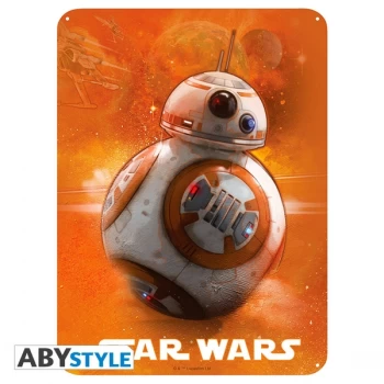 image of Star Wars - Bb8 (28 x 38cm)Metal Plate