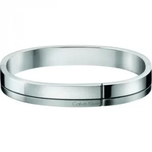 Image of Mens Calvin Klein Stainless Steel Large Constructed Bangle