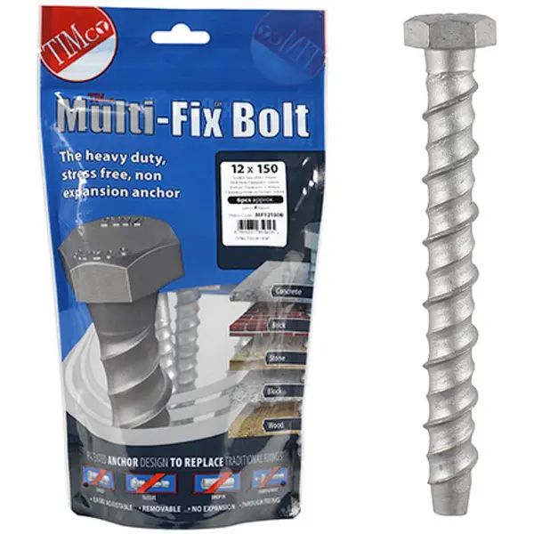 Image of Multi Fix Bolt Hex Head Concrete Screws MF12150B Diameter: 12mm