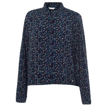 Jack Wills St Bedes Printed Boxy Shirt - Navy