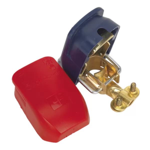 Image of Genuine SEALEY BTQK12 Quick Release Battery Clamps Positive-Negative Pair