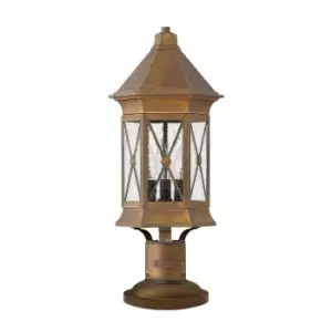 Image of Outdoor IP44 3 Bulb Wall Ground Pedestal Light Sienna LED E14 60W d01189