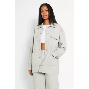 Image of I Saw It First Oversized Denim Shacket - Green