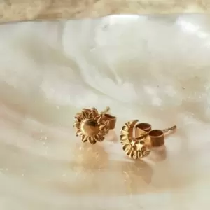 Image of ChloBo Gold Plated Moon & Sun Stud Earrings